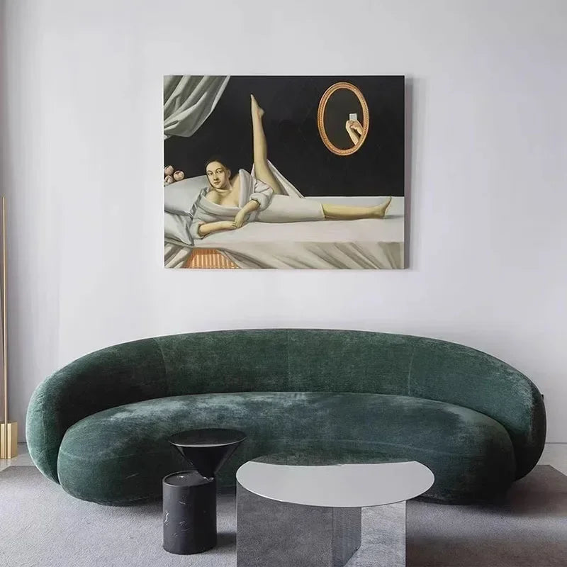 Recliner Luxury Sofa New In Floor 3 Seater Full Body Design Couch Minimalist Green Design Canape Salon Living Room Furniture