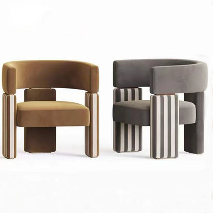 Modern simple fabric negotiation leisure sofa chair designer single  Internet celebrity  Nordic metal leisure chair