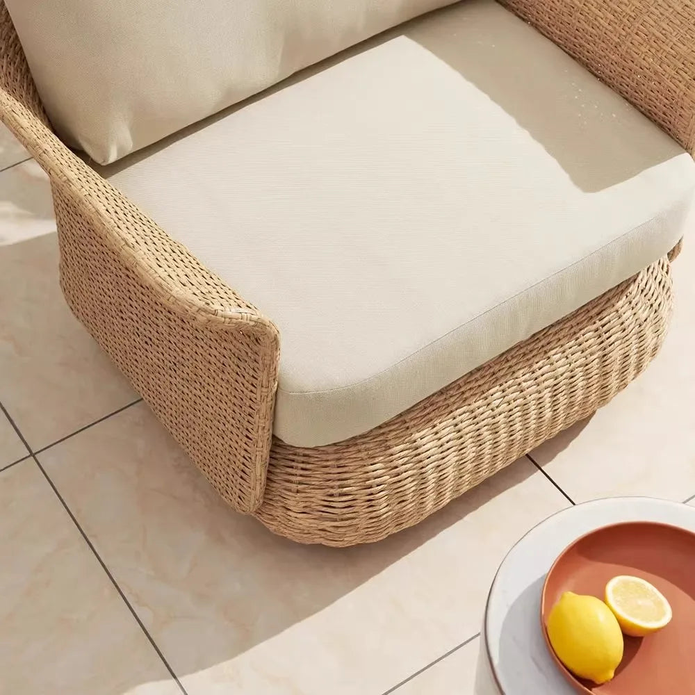 Outdoor Outdoor Terrace Villa High-grade Dining Chair Creative Rattan Chair Outdoor Rattan Chair