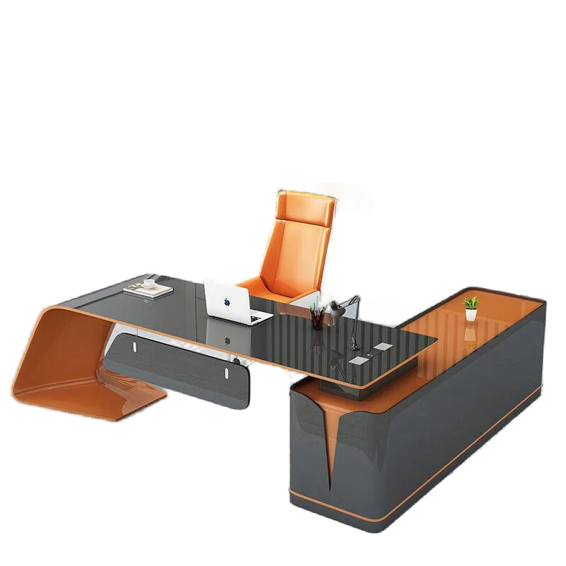 Executive Light Luxury Office Desk In Stock Designer Storage Organizer Computer Desks L Shaped Quality Bureau Meuble Furniture