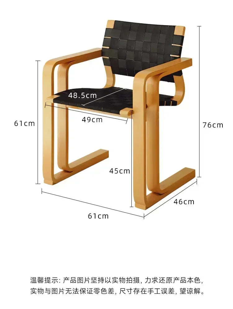 Leisure Chair Home Designer Armrest Dining Chair with Backrest Simple Office Desk Chair