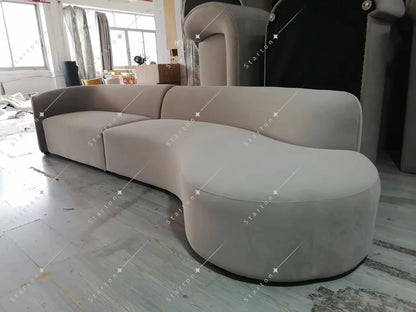 White Modern Couch Living Room 3 Seater Relax Sofas Furniture Modernos Boucle Living Room Luxury Modular Curved Sofa for Home