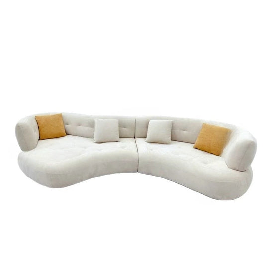 Sofa, special-shaped, minimalist, design, curved, combined 3D stretch, knitted fabric