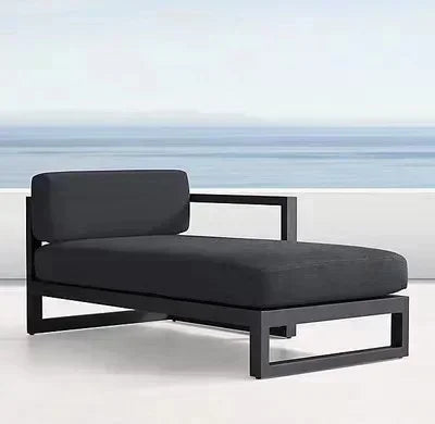 Four Piece Set Outdoor Aluminum Alloy Sofa Terrace Garden Bar Waterproof Sofa Furniture Set outdoor furniture sectional sofa