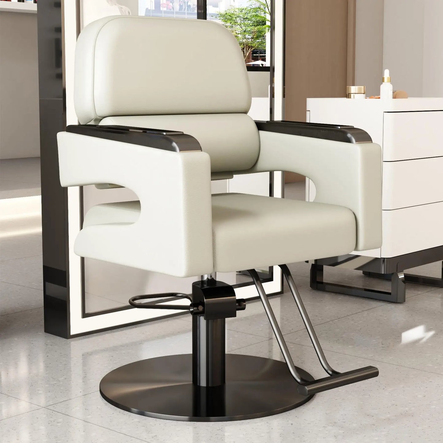 Creative Luxury Barber Chairs Modern Simple Style Minimalist Salon Chairs Space Saving Italian Friseurstuhl Salon Furniture