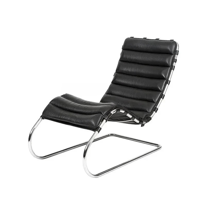 Lounge Chair Lunch Break Home Balcony, Office Medieval Chair Designer Stainless Steel Leisure Chair Single