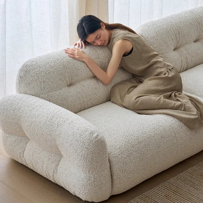 French Cream Style Sofa Modern Simple Living Room Comfortable Trendy Sofas Romantic High Quality Luxury Divano Home Furniture