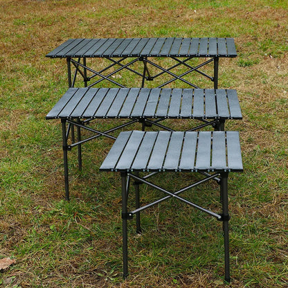 Outdoor folding table Egg roll table Camping table Portable picnic table and chairs Full set Camping equipment supplies