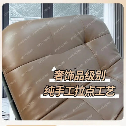 Retro Medieval-Inspired Reclining Sofa Chair for Leisure Balcony Villa Study