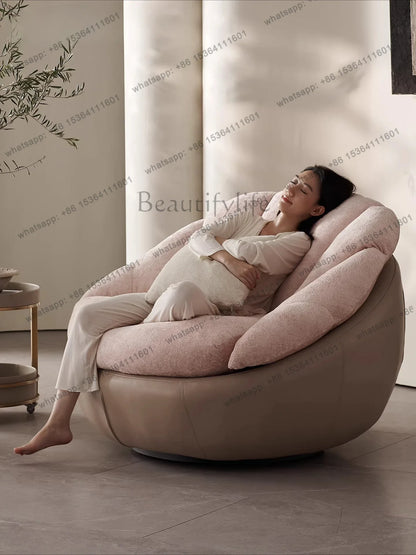 yj57 Sofa chair modern simple living room balcony household lazy leisure chair spot light luxury