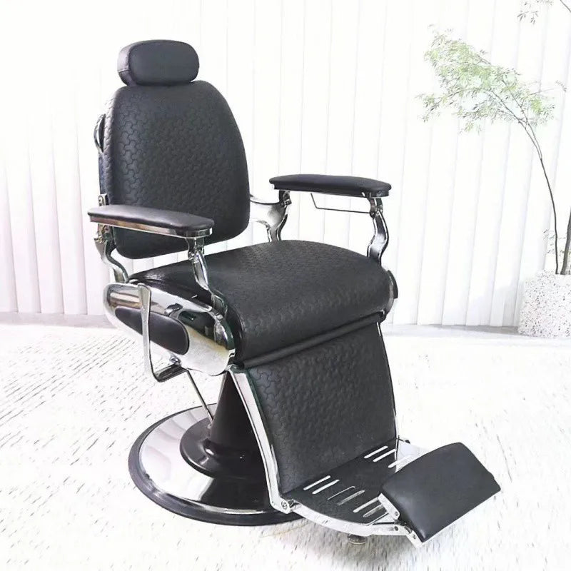 Barber shop chair perm dyeing put down chair oil head men shave beard repair face chair net red hair salon special hair cut seat