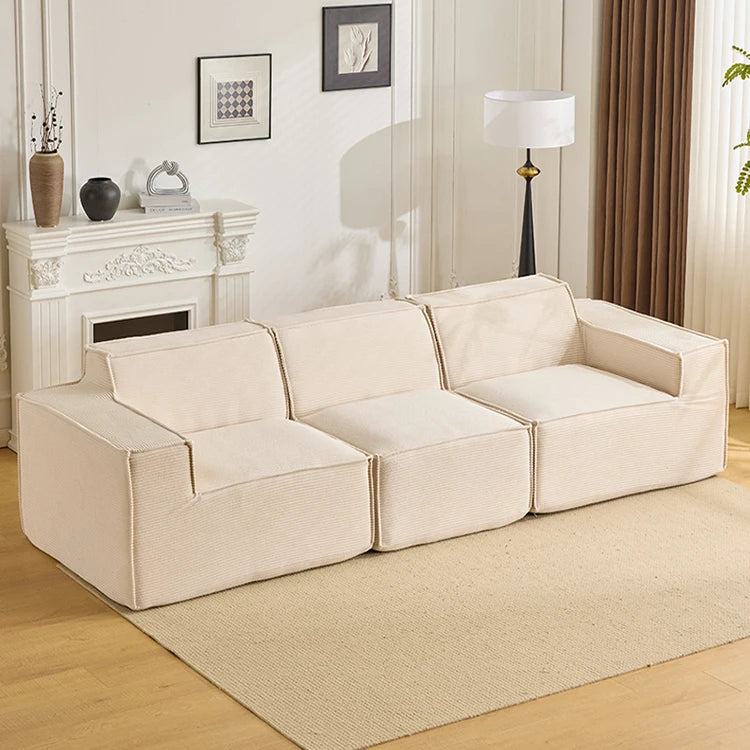 Vacuum compression sofa tofu block combination modern simple living room small apartment retro cross-border fabric furniture