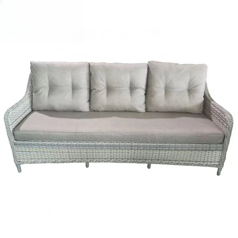 Hot SalesHigh Quality Luxury Fabric Rattan Wicker Sofa Set For Outdoor Garden Courtyard Home Bar Hotel Dining Plastic Garden Fur