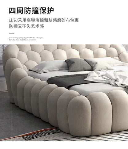 R Luxury Double Bed Modern Floor Design Wooden Space Saving Japanese Soft Cheap Bed Comfortable Cama Solteiro Unique Furniture