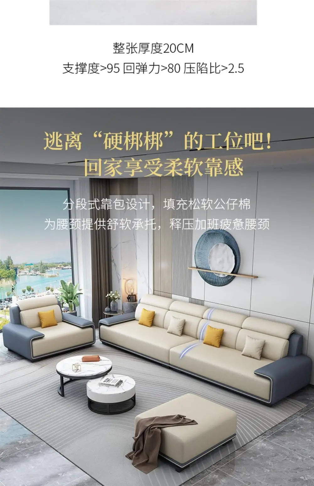 Living Rooms Italian Room Home Furniture Modern Couch Luxury Sectional Sofy Do Salon Modular Sofa Cama Livingroom Sets 0711LSY