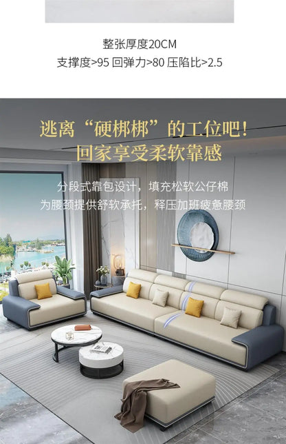 Living Rooms Italian Room Home Furniture Modern Couch Luxury Sectional Sofy Do Salon Modular Sofa Cama Livingroom Sets 0711LSY
