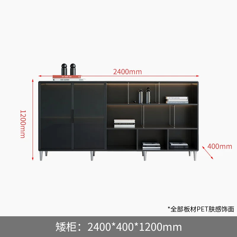 Simple and light luxury office desk and chair combination President's table Manager table Large desk office