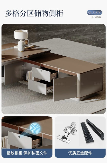 Drawers Wood Office Desks Organizer Stand Computer Portable Office Desks Study Modern Mesas De Computador Office Furniture
