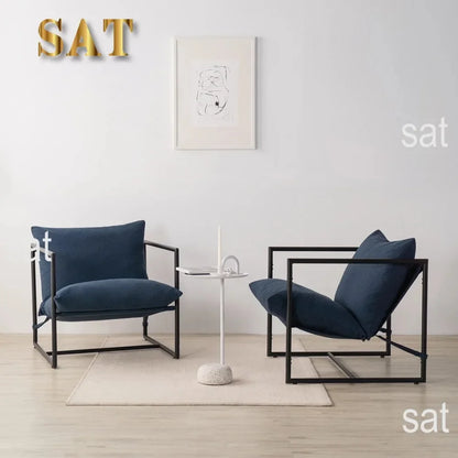 jz Aidan Metal Framed Sling Accent Chair