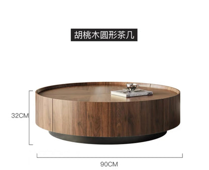 Nordic Solid Wood Coffee Table Modern Simple Originality Round Coffee Table Sofa Side Living Room Home Furniture Salontafel FYCT