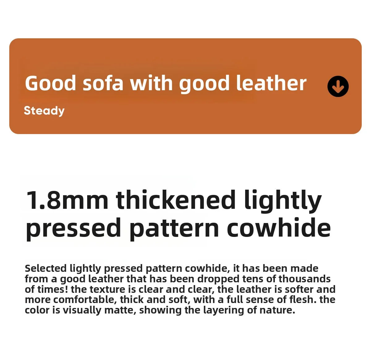 Color sofa American retro oil wax leather living room straight row small apartment brown