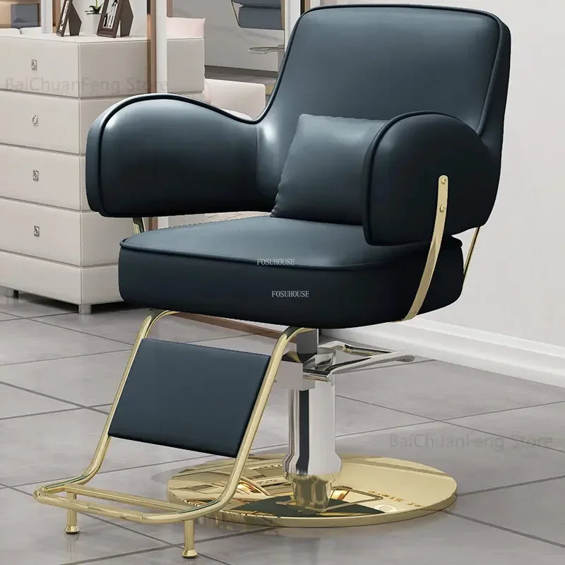 Beauty Salon Chair professional Hairdressing Chairs Stainless Steel Barber Chairs Modern Salon Furniture simple Lift Swivel Seat