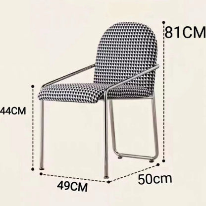 Dining Chair Retro Design Single Leisure Chair High Leg Rest  Armchair Morden  Furniture