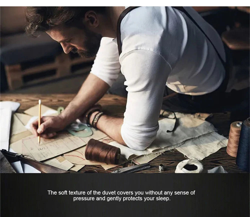 Sondeson Luxury White 100% Goose Down Pillow Down-proof Queen King 100% Cotton Bedding 3D Style