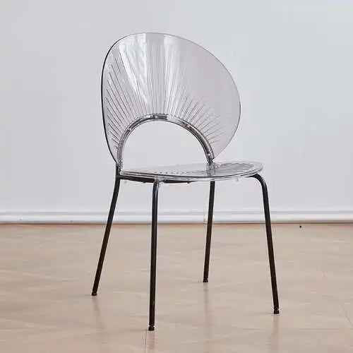 Outdoor Transparent Plastic Chair Waiting Minimalist Modern Party Acrylic Chairs for Events Clear Silla Comedor Home Furniture