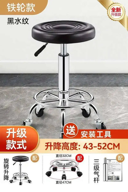 Vintage Bar Chairs Accent Modern Barber Adjustable Office Counter Bar Chairs Nordic High Taburete Silla Furniture YN50BC