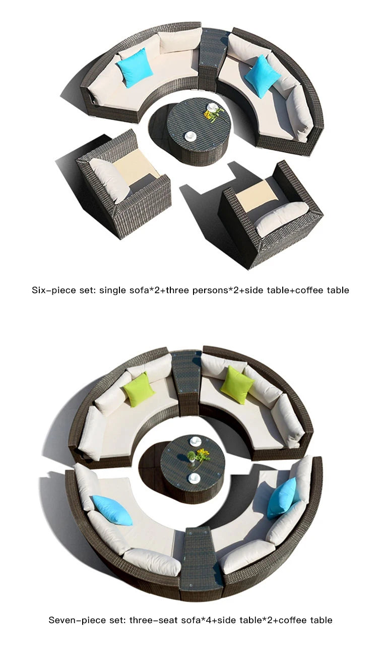 Campingaz Sofa Set House Garden Outdoor Lounge Set Simple Gray