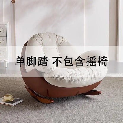 Lazy sofa rocking chair adult medieval balcony household single leisure living room lazy rocking sofa recliner
