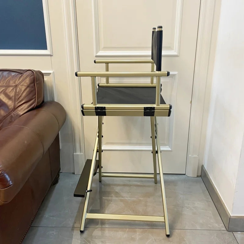 High Aluminum Frame Makeup Artist Director Chair Foldable Outdoor Furniture Lightweight Portable Folding Director Makeup Chair