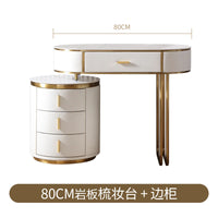 Light Mirror Vanity Table White Minimalist Drawers Storage Dressing Table Desk Makeup Mesa De Maquillaje Bedroom Furniture