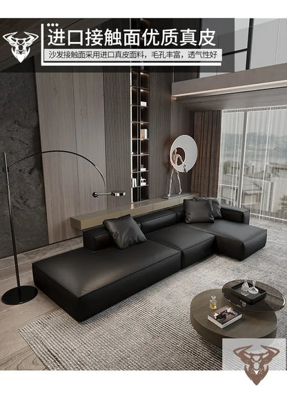 Nordic Minimalist Living Room Sofas Leather Sex Recliner Designer Lounge Sofas Garden Relaxing Designer Divano Salon Furniture