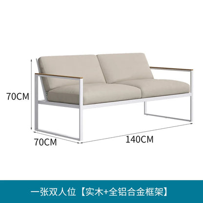 Italian Style Designer Simplicity Garden Sofas Originality Art Courtyard Villa Garden Sofas Luxury Outdoor Furniture Divano FYOS