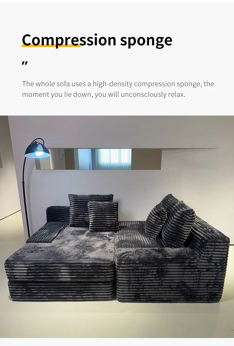 Family Minimalist Compression Sofa Luxury Sectional Italian Multifunctional Compression Sofa Relaxing Recliner Divano Furniture