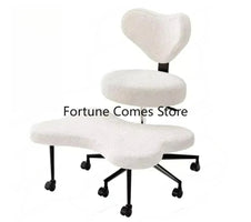 Cross Leg Chair - Meditation Chair with Wheels, ADHD Chair, Height Adjustable Seat, Adjustable Footstool