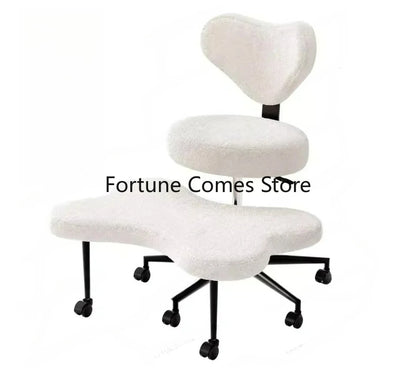 Cross Leg Chair - Meditation Chair with Wheels, ADHD Chair, Height Adjustable Seat, Adjustable Footstool