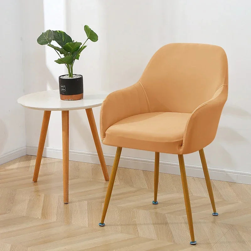 1/2pcs Elastic High Arm Chair Cover Water Repellent Short Back Seat Cover Stretch Dining Chair Slipcover Kitchen Hotel Wedding