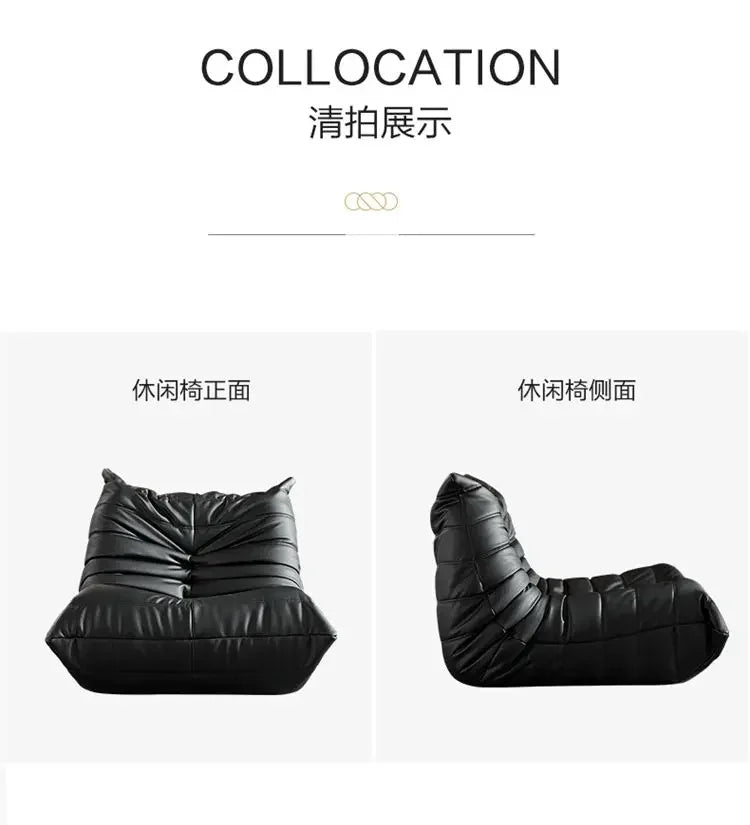 Oil wax leather caterpillar sofa, fashionable high-end atmosphere, living room, bedroom, shops and hotels can be used