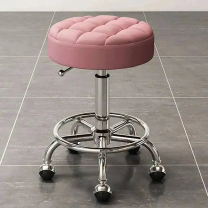 Barber Hairdressing Salon Chairs Gold Beauty Makeup Chair Furniture Office Desk Stool With Wheels Swivel Lifting Round Stools