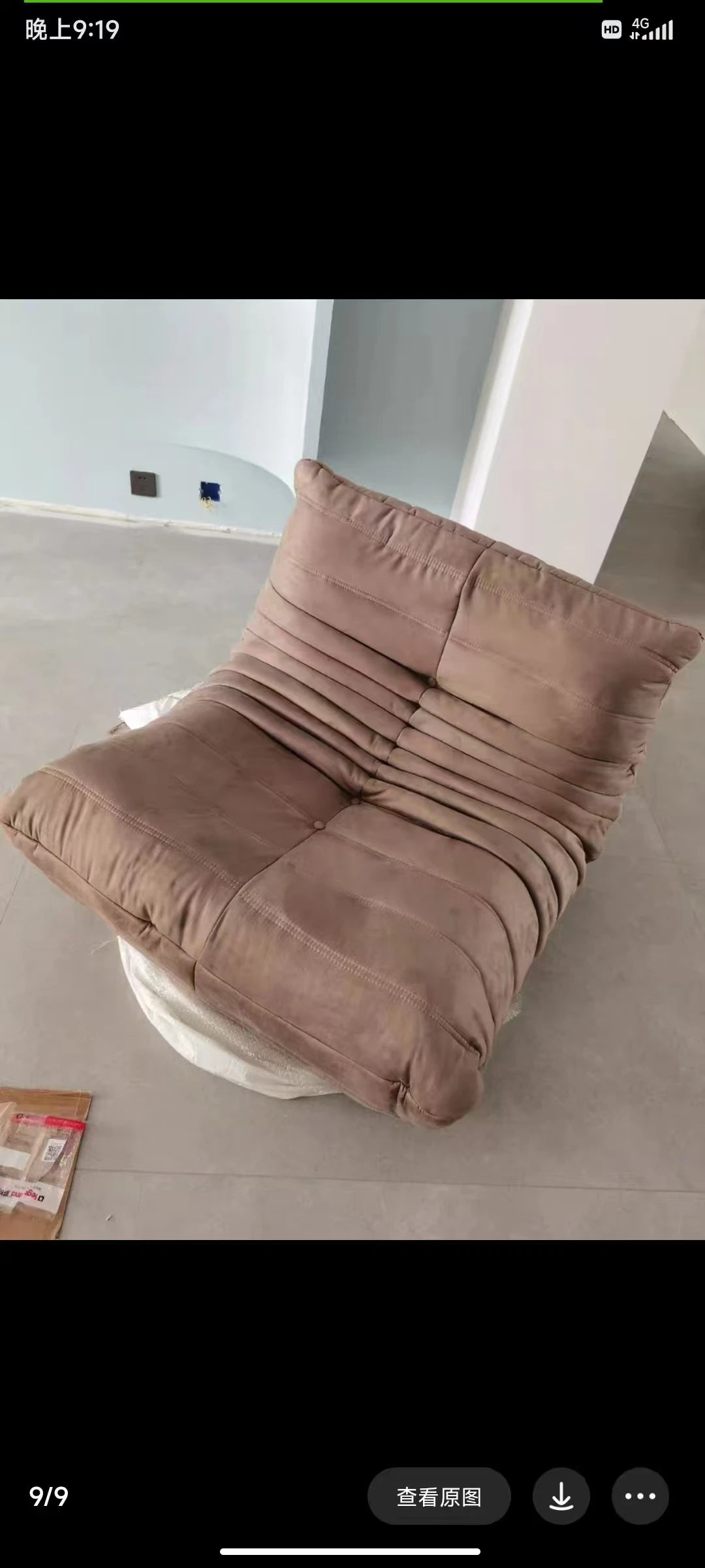 Caterpillar sofa togo modern living room balcony lounge lazy sofa available white lamb wool sofa