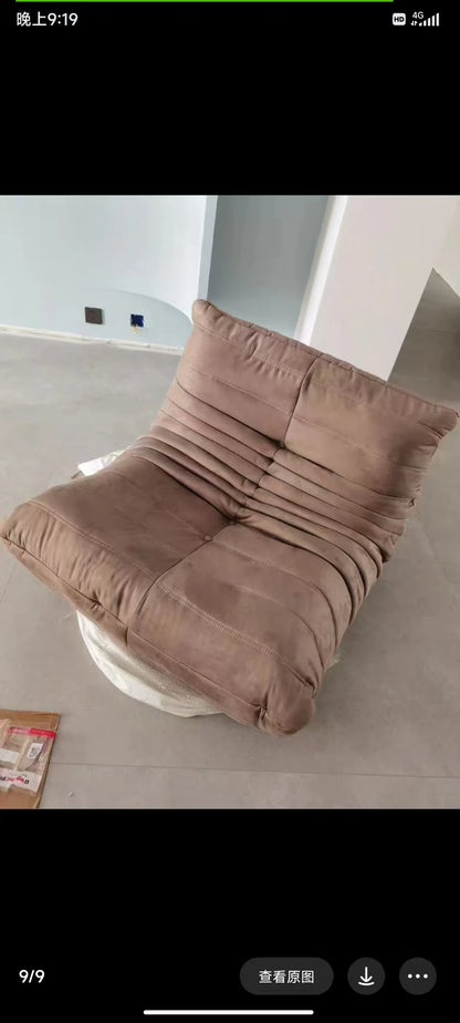 Caterpillar sofa togo modern living room balcony lounge lazy sofa available white lamb wool sofa