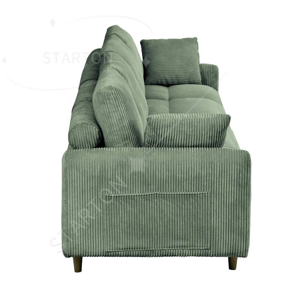 121" Modular Sectional Sofa Couch L Shaped Upholstered Sofa With Chaise Cushion Oversized 6 Seater Couches Sofas For Living Room