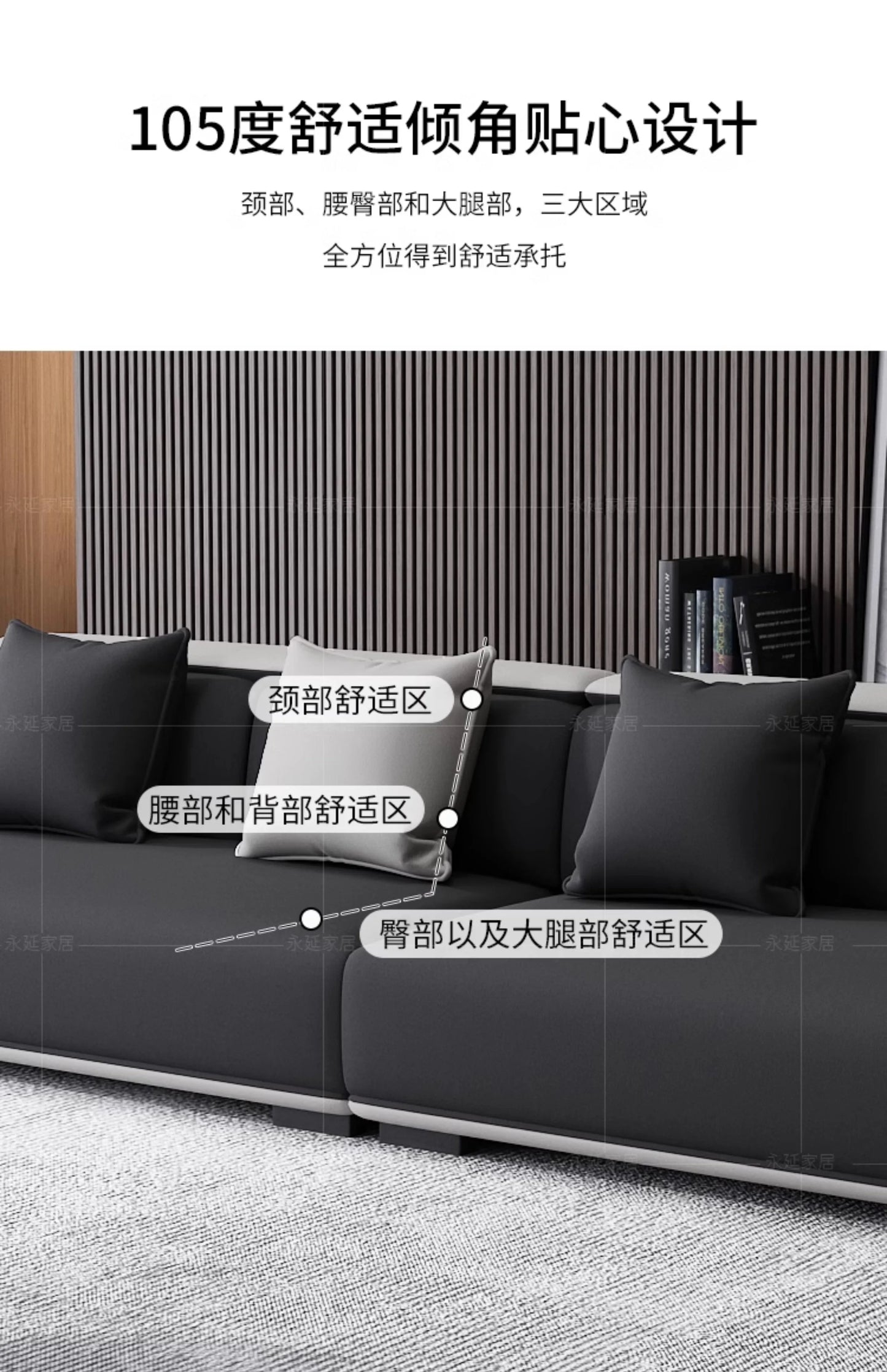 / Customizable Modern Concise Style Office Reception Waiting Sofa Set Leather Reclining Sofa