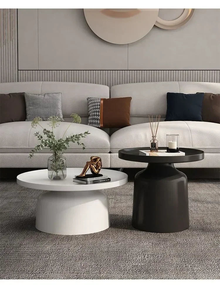 Circular Coffee Tables Nordic Living Room Center Table Modern Side Tea Table Portable Simple Bedroom Nightstand Home Furniture