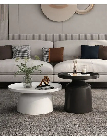 Circular Coffee Tables Nordic Living Room Center Table Modern Side Tea Table Portable Simple Bedroom Nightstand Home Furniture