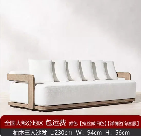 New Design Morden Outdoor Patio Furniture Sofa Set All Weather Waterproof Fabric Aluminum Sofa