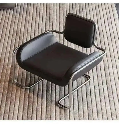 Backrest Comfortable Nordic Relaxing Chairs Home Person Leather Chair Living Portable Armchair Room Office Sofa Furniture Single